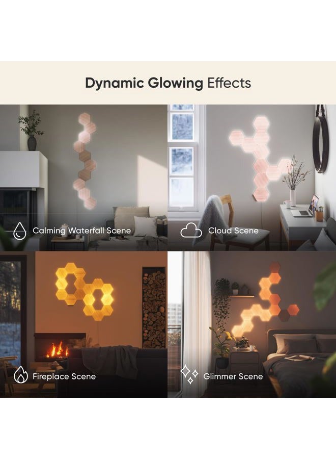 Nanoleaf عناصر - مجموعة هكساجون مظهر الخشب (7 لوحات) - Image 5