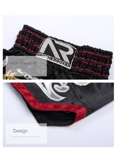 NIBEMINENT Muay Thai Fight Shorts,MMA Shorts Clothing Training Cage Fighting Grappling Martial Arts Kickboxing Shorts Clothing  - Image 3