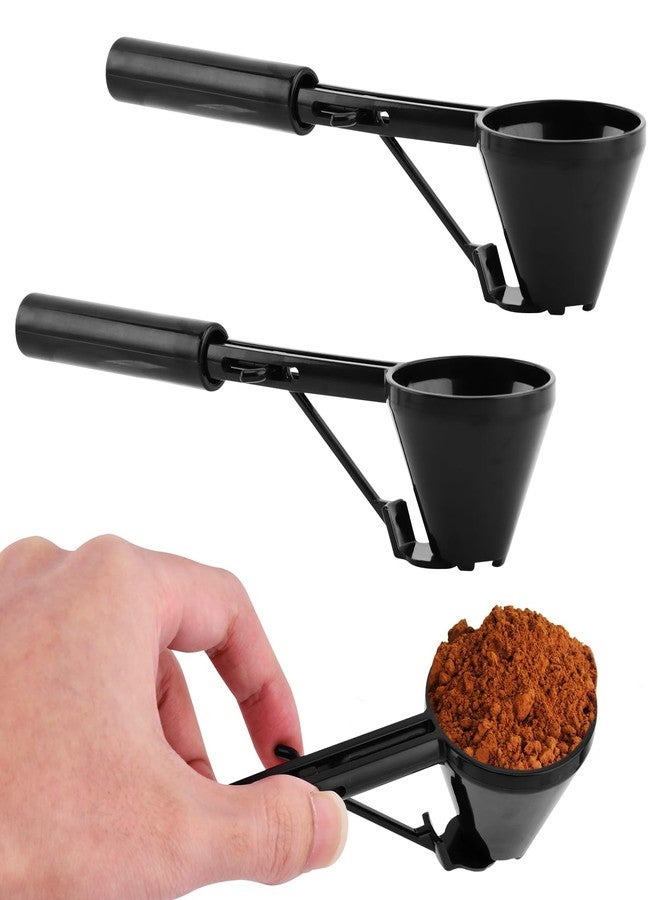 Yonderfume 2 Pcs Coffee Scoop Funnel for K-Cups Reusable, 2 Tablespoon Coffee Measuring Scoops for Filling Water Bottles with Protein Powder Milk Powder, Easy Slide Scoop - Image 1