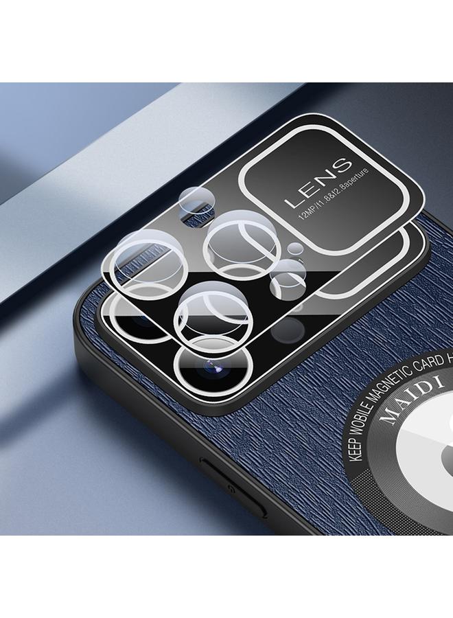 S-TOP Case For iPhone 11 MagSafe Magnetic Tree Texture PU Phone Case - Image 5