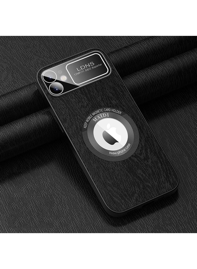 S-TOP Case For iPhone 11 MagSafe Magnetic Tree Texture PU Phone Case - Image 1