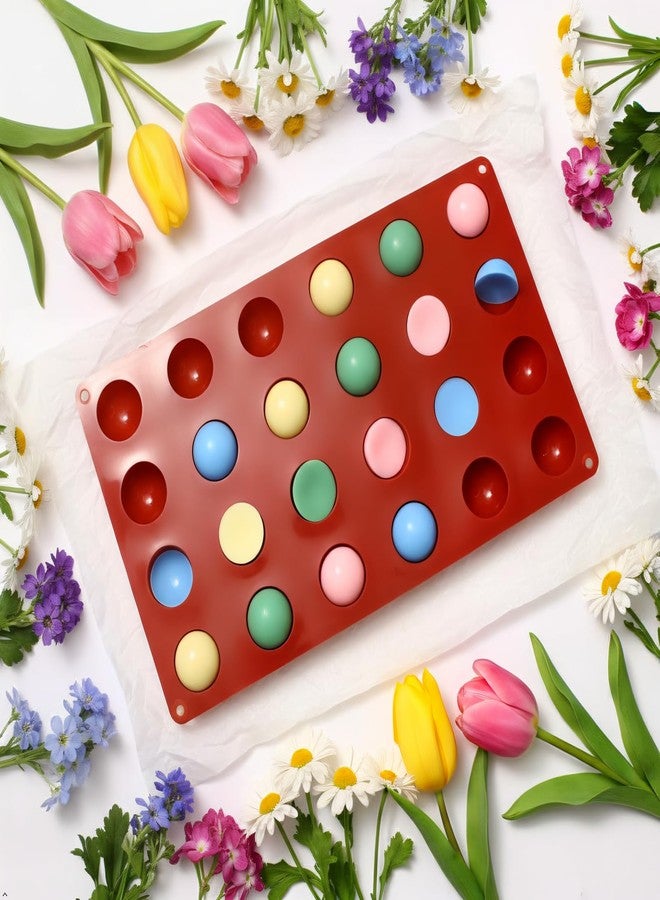 Restynic Silicone Mold 24-Cavity 1.1” Diameter - Chocolate Truffles, Jelly Spheres, DIY Candy Making | Non-stick, Oven-Safe, Food Grade - Image 3