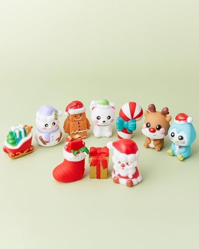 AQKILO Christmas Finger Puppet Set Christmas Puppet Show Theater Props Educational Bath Toys - Image 5
