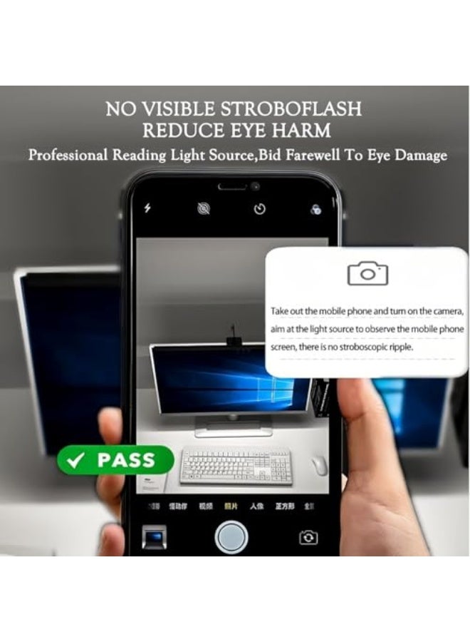 Monitor Lamp,laptop USB Screen Light Bar, Eye Protection no Screen Glare LED Display Light, 3 Color Temperatures & Dimmable, Touch Control, for Office/Reading/Games 13 inch (33 cm) - Image 5