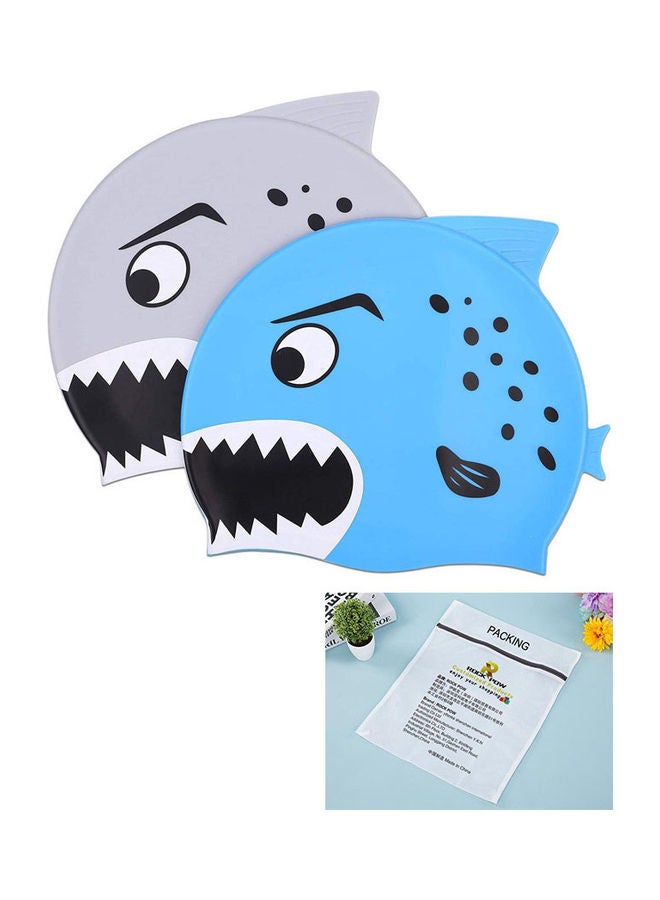 Rock Pow 2-Piece Swim Cap Set