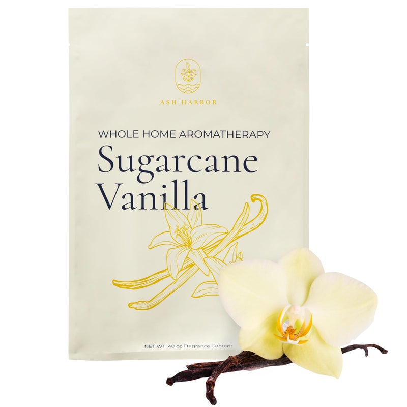 Ash Harbor Sugarcane Vanilla Aromatherapy 4 Pack - Filter Fresh Whole Home Air Freshener System - HVAC Vent Freshener for Home AC - House Air Fresheners Smell Good for Office, & More by Ash Harbor - Image 1