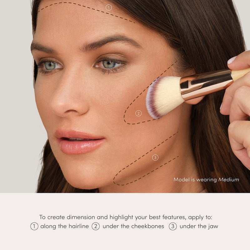 Jane Iredale PureBronze Matte Bronzer Refill Bronzing Powder with Buildable Coverage Lightweight & Breathable Feel Cruelty-Free 3 Natural Tones - Image 4