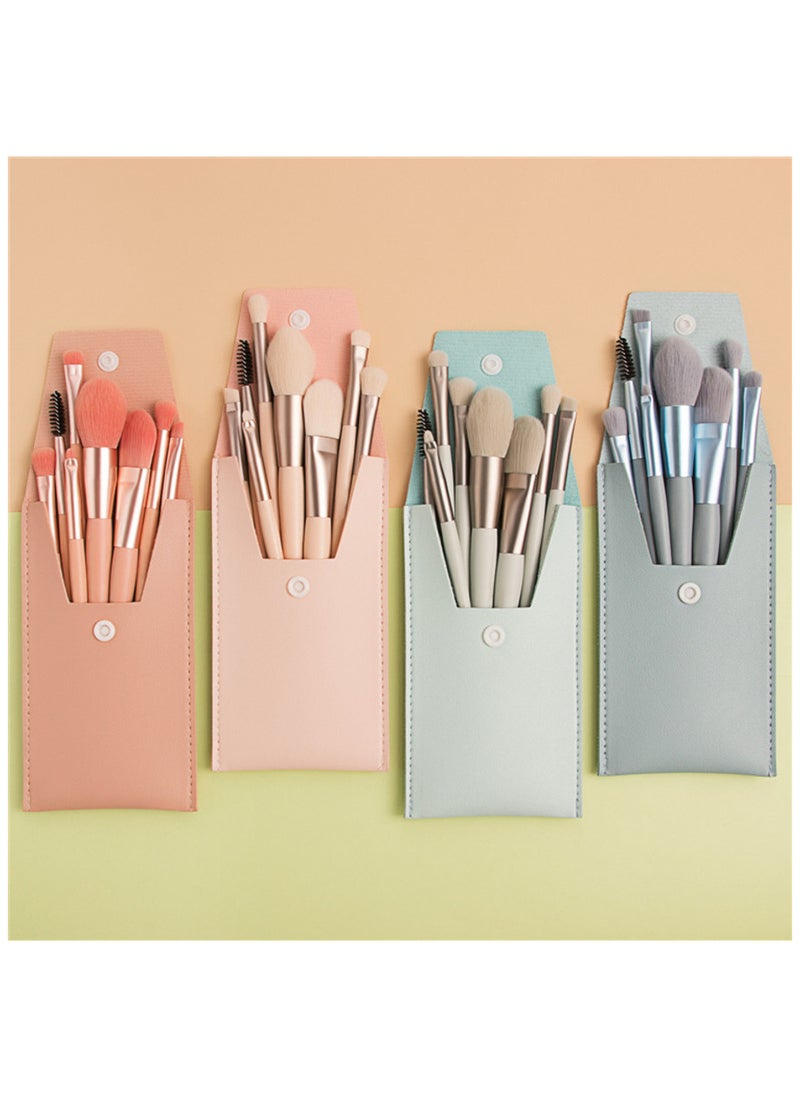 MIRFA 08 - PCS Makeup Brush Set, Professional Premium Synthetic Makeup Brushes, Eyeshadows, Foundation Powder High Light Blushes, Makeup Brush Set with Matte Plastic Handle and Bag for women beauty  - Image 5