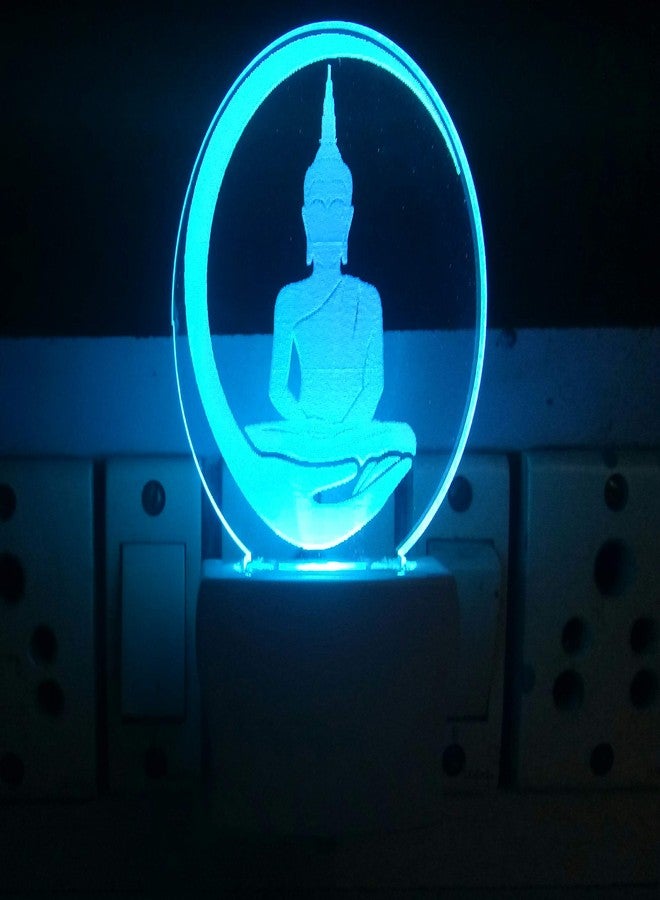 UKANI 3D Acrylic Gautama Buddha Design Night LAMP for Home/Birthday Gift - Image 2