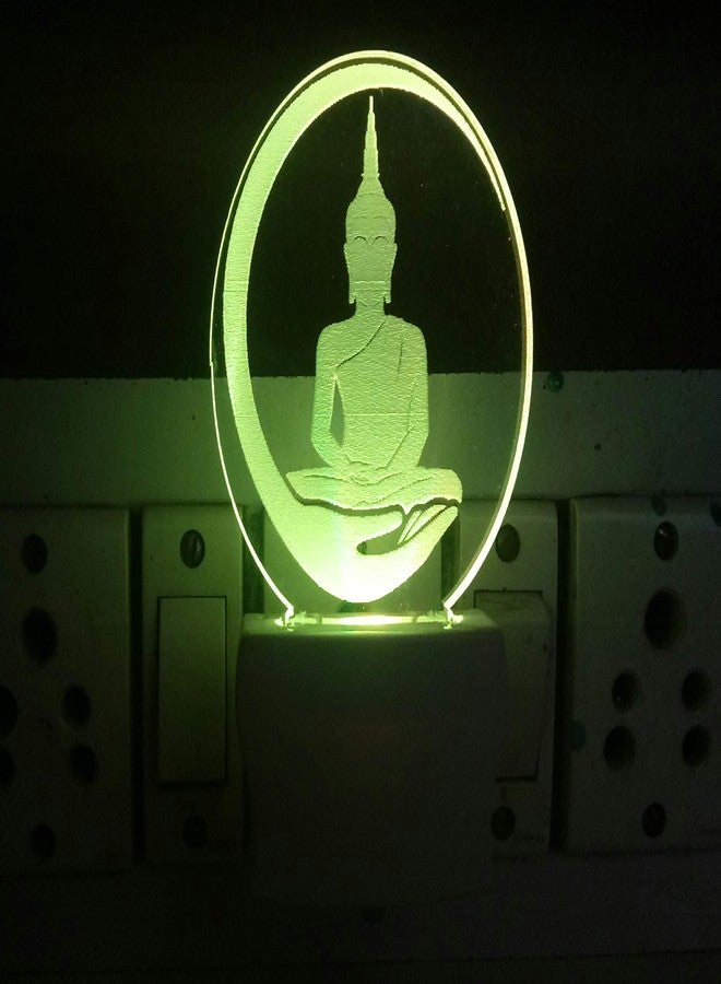 UKANI 3D Acrylic Gautama Buddha Design Night LAMP for Home/Birthday Gift - Image 3