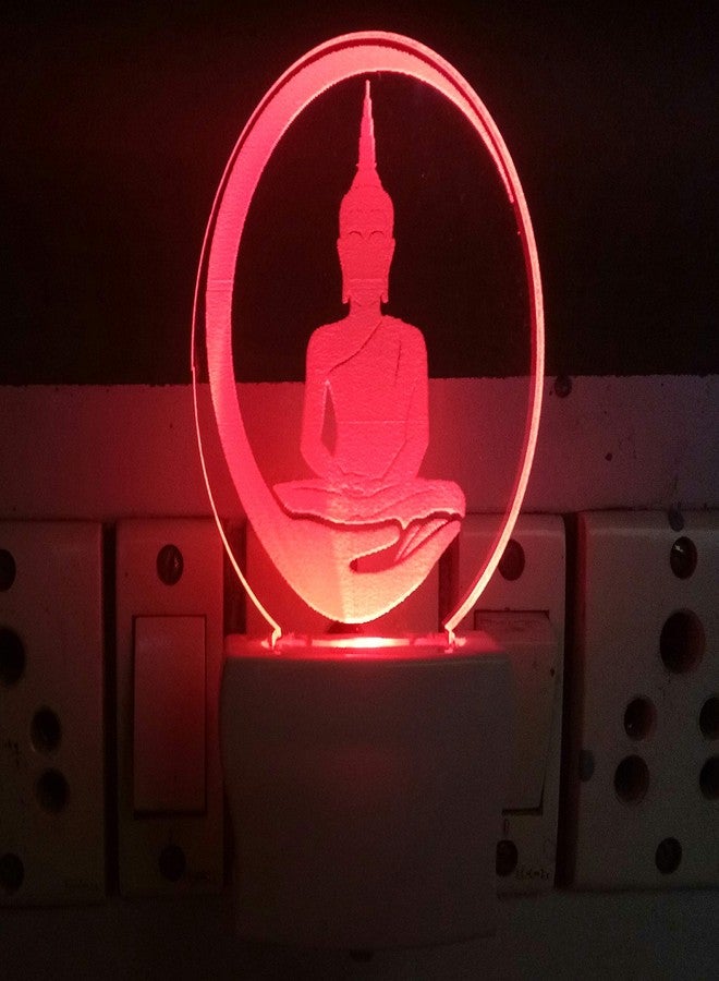 UKANI 3D Acrylic Gautama Buddha Design Night LAMP for Home/Birthday Gift - Image 5