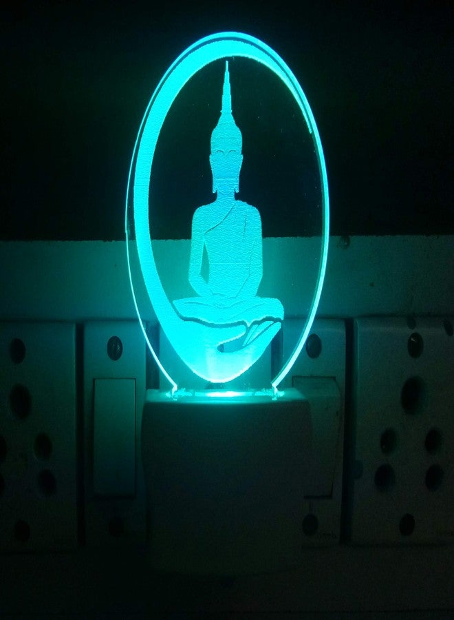 UKANI 3D Acrylic Gautama Buddha Design Night LAMP for Home/Birthday Gift - Image 4