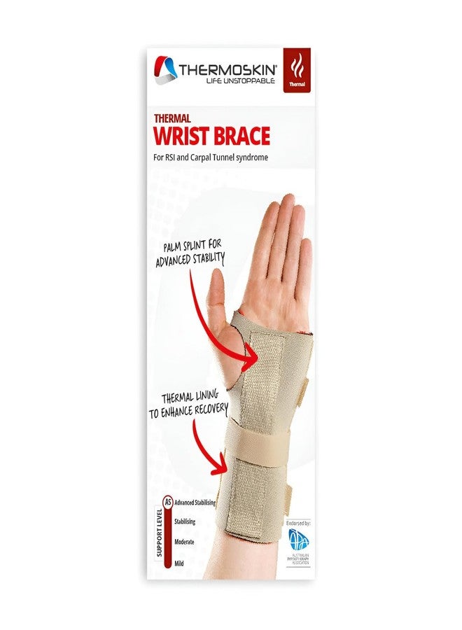 Thermoskin Wrist Hand Brace (Beige, L/XL, Right) - Image 1
