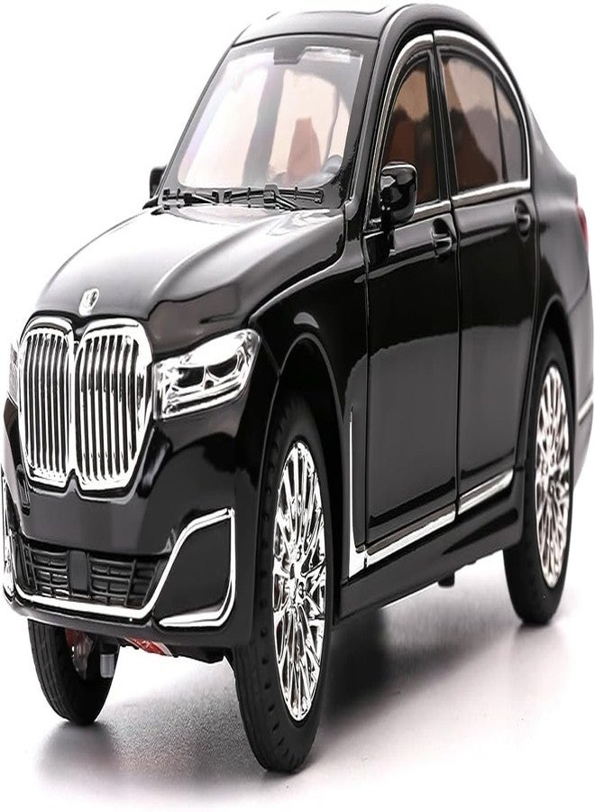 PLUSPOINT Diecast 7Series 760 THE7 Toy Car 1:24 Scale Model,Pull Back Vehicles Alloy Simulation Supercar with Lights and Sound Also for Car Dashboard,Kids,Adult - Image 1