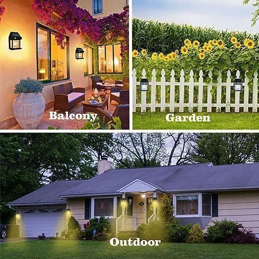 D- Search D Search Solar Lights Outdoor Motion Sensor LED Spotlight Solar Lights Outdoor IP66 Waterproof Solar Security Lights for Solar Security Electric_Lantern ColorBlack Classic - Image 4
