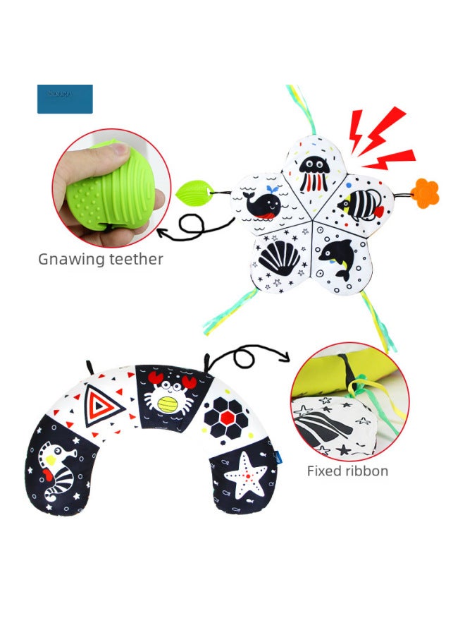 Toy/rocking Bell Bed Bell/rocking Bell Bed-Color:U-shaped Pillow + Five-pointed Star Square Towel - Image 4