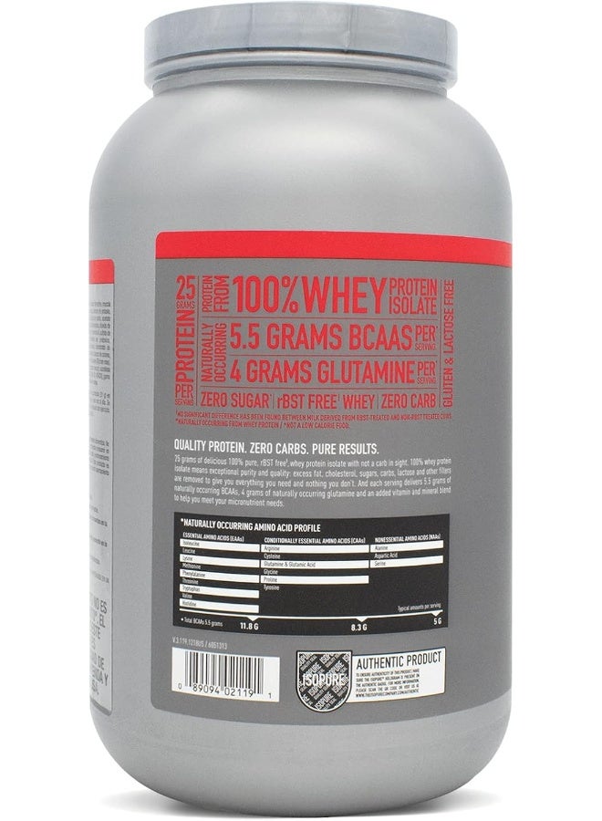 Isopure بروتين مصل اللبن بدون كربوهيدرات، بنكهة الفراولة، 3 باوند - Image 3