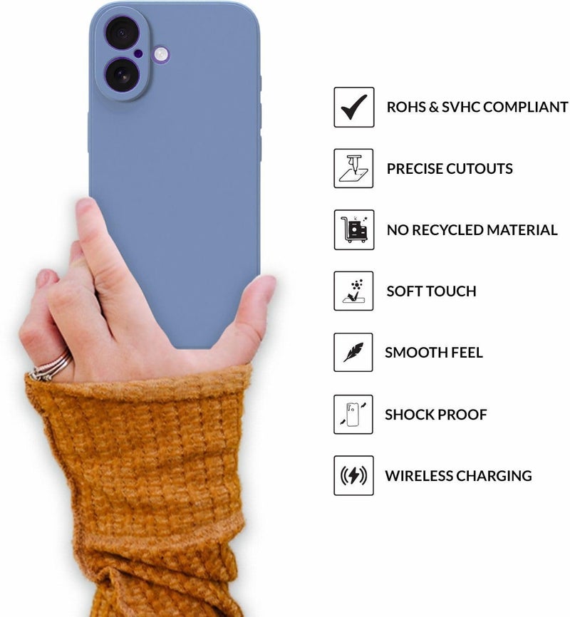 SPRIG Compatible with iPhone 17 Premium FlexTone Back Cover Drop Tested Shock Proof Mobile Case for Men, Women, Boys and Girls with Camera Protection (Blue) - Image 4