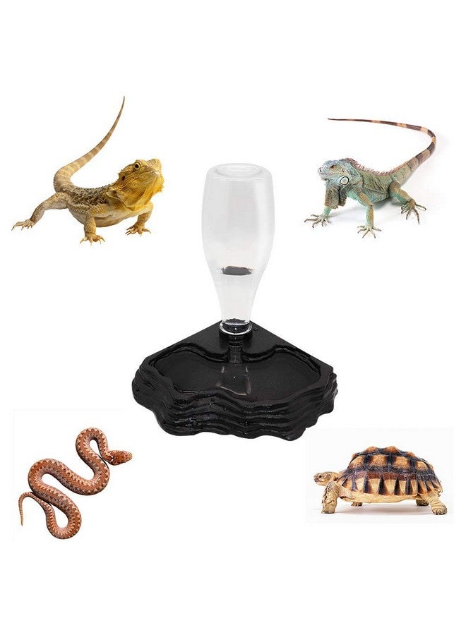 Generic Reptile Water Feeder Automatic Water Dispenser Waterer 13.5Oz Feeding Accessories For Turtle Bearded Dragons Lizards Geckos For Terrarium Tank  - Image 2