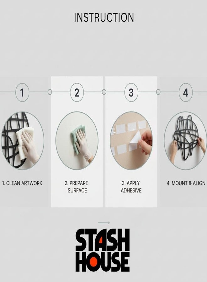 STASH HOUSE مجموعة لوحات جدارية مثلثة من ستاش هاوس، 4 قطع، مقاس 12×12 بوصة | ديكور جداري عصري بتصميم هندسي بسيط | لوحة جدارية خشبية من خشب MDF مقطوعة بالليزر، مناسبة لغرفة المعيشة، غرفة النوم، المكتب | ديكور جداري بعناصر طبيعية مجردة (أسود) - Image 5