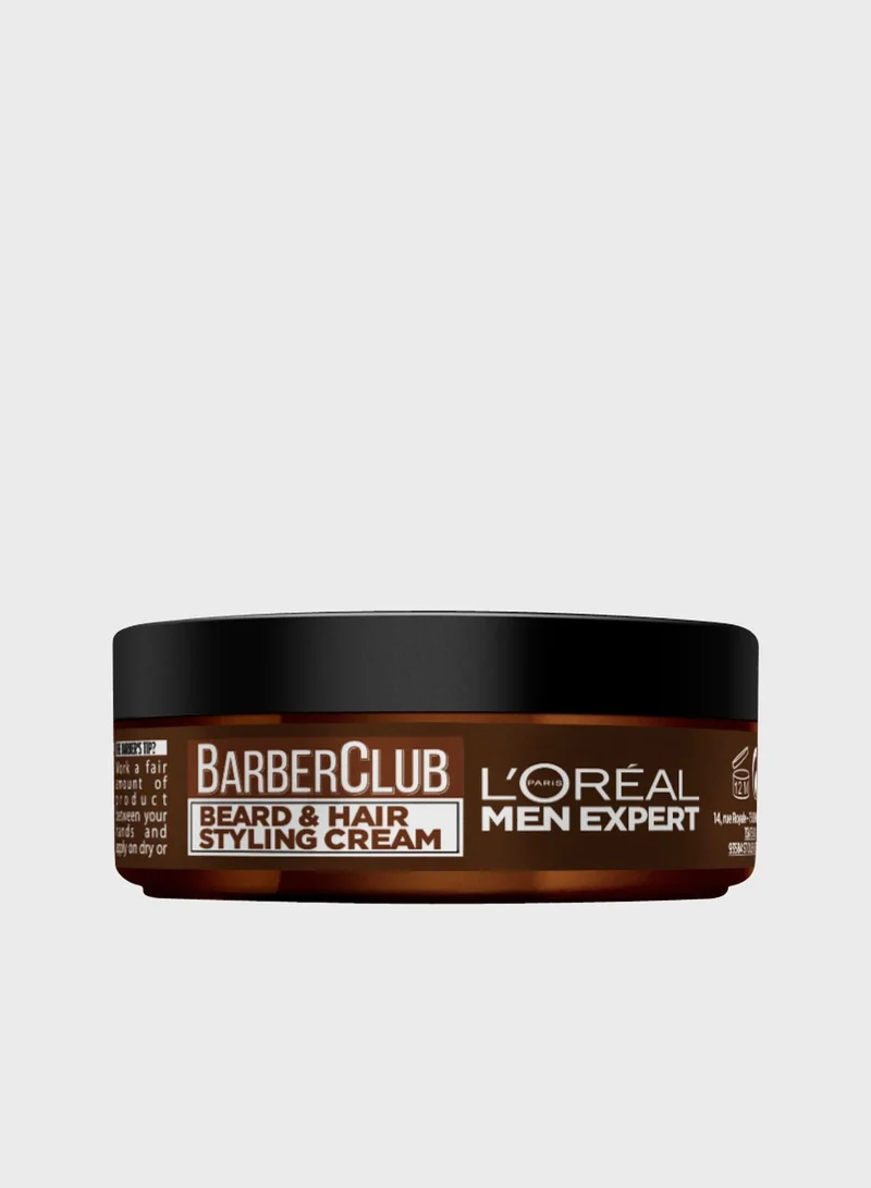 Barber Club L'Oreal Men Expert Beard and Hair Styling Cream
