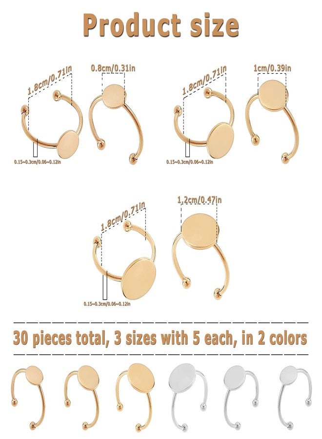 MaehSab 30 Pcs Adjustable Blank Ring Base - Image 2