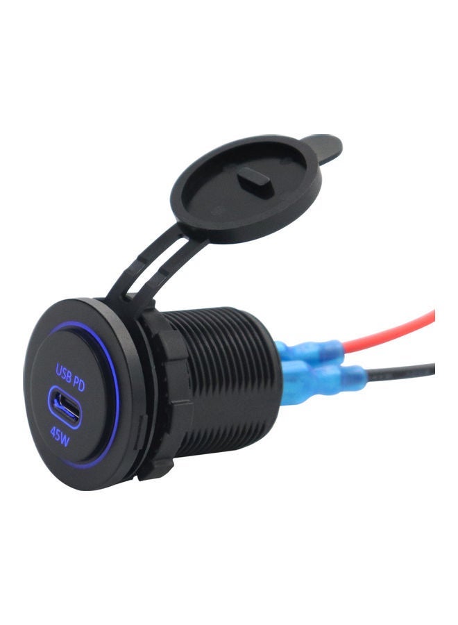 NIBEMINENT Type-C Car Charger Black - Image 2