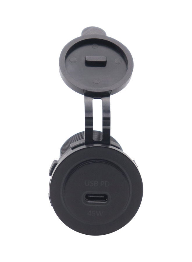 NIBEMINENT Type-C Car Charger Black - Image 3