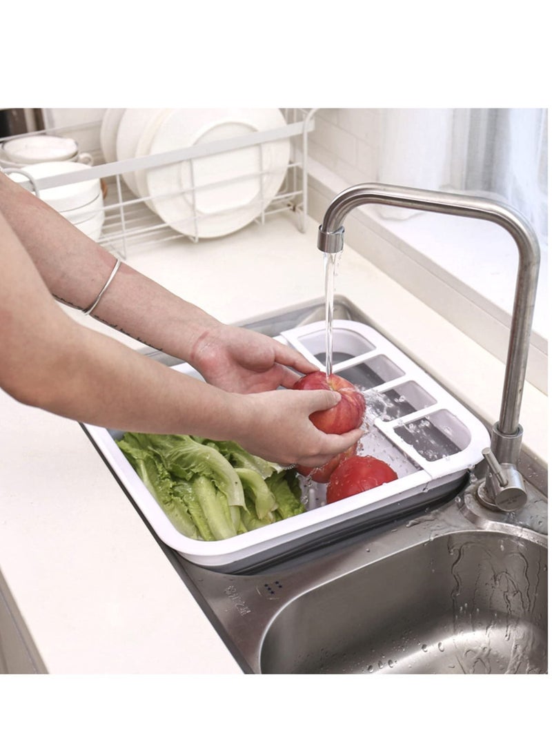 Excefore Collapsible Dish Rack for Drying Dishes, Space-Saving and Foldable Design with Versatile Removable Components, Dinnerware Storage Organizer for Small Kitchen Spaces - Image 5