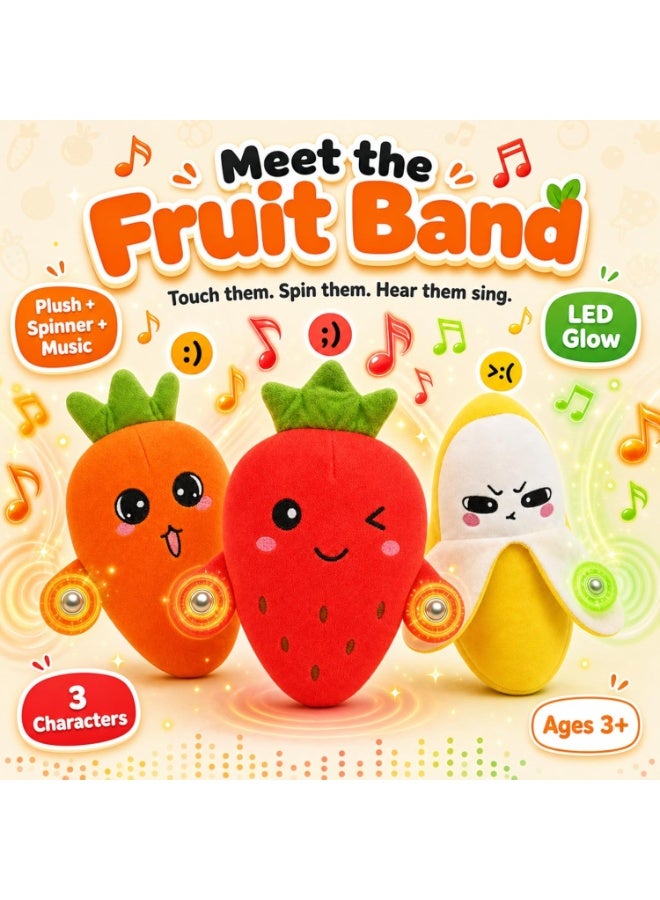 ARGT Interactive Musical Carrot Plush Toy, Touch-Activated Rhythm Piano Sensory Toy for Kids, Soft Stuffed Educational Gift, Carrot Design - Image 2