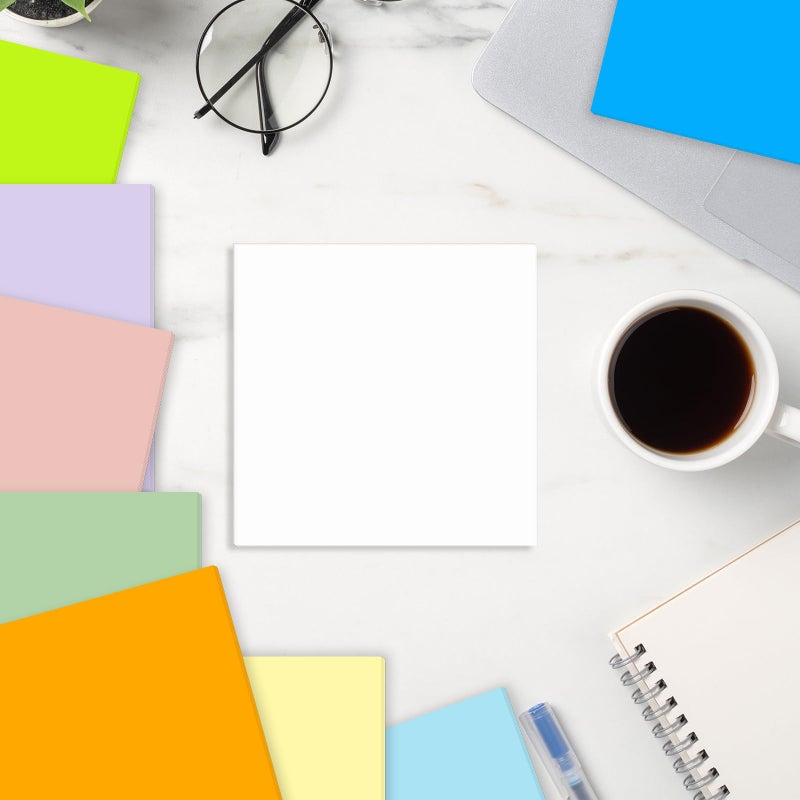 FLIPPED Super Sticky Notes,Self-Stick Note Pads 3 x 3 in,400 Sheets Sticky Notepad Bulk Post,Office Supplies,School Supplies,Christmas Gifts (Red, Sticky Notes 3x3) - Image 2