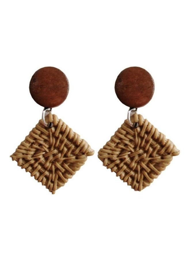 NIBEMINENT Handmade Woven Dangle Earrings  - Image 1