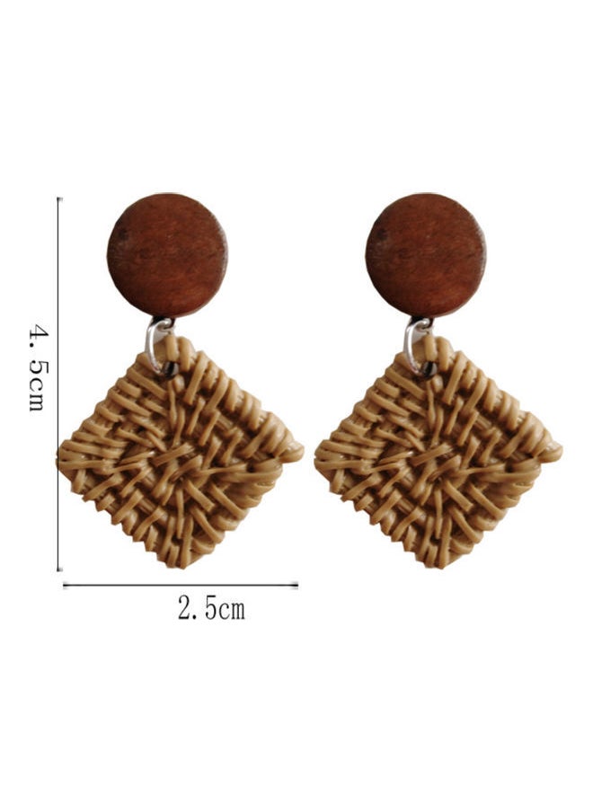 NIBEMINENT Handmade Woven Dangle Earrings  - Image 2