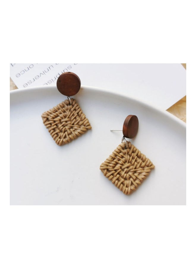 NIBEMINENT Handmade Woven Dangle Earrings  - Image 3