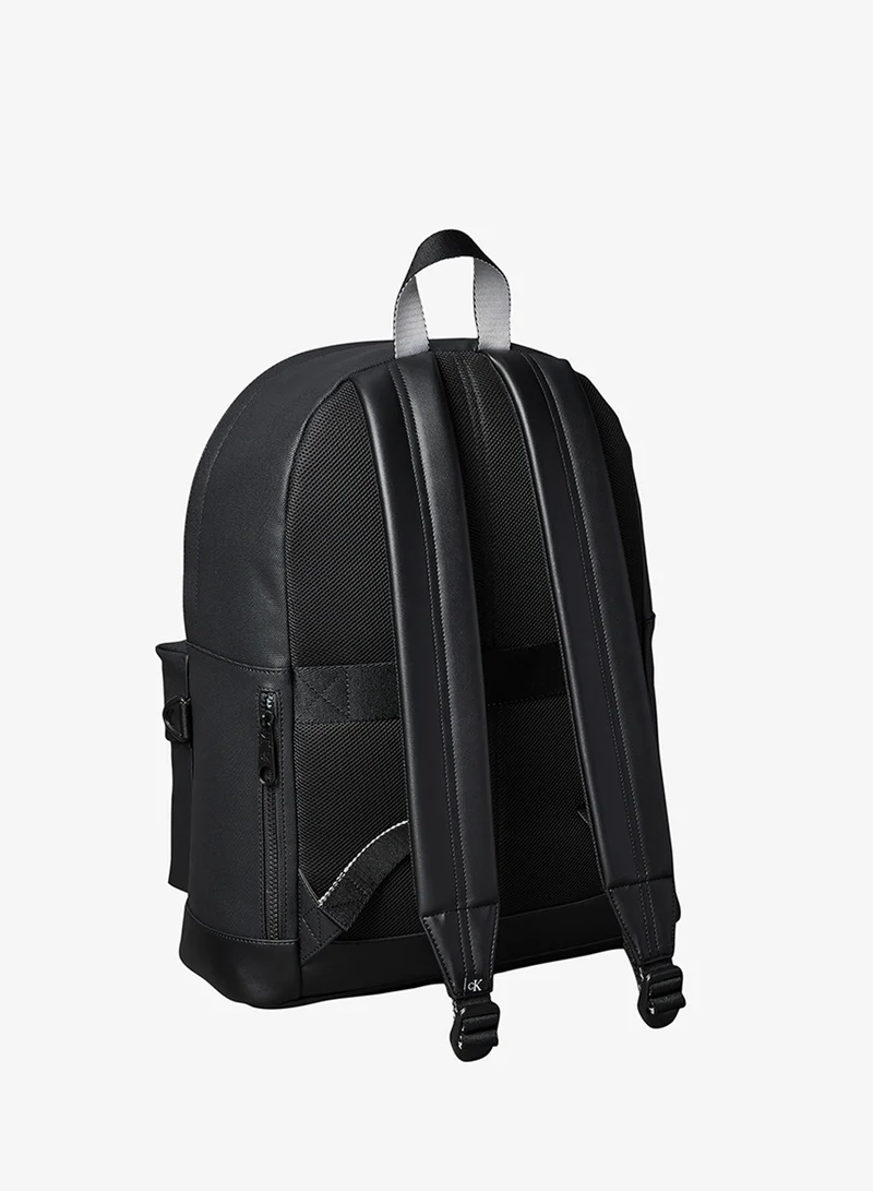 Calvin Klein Black Mixed Media Monologo Dome Backpack for Men | Best Price UAE
