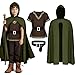 GC Kids Renaissance Shirt Cloak Costume Belt Boys Medieval Costume Accessories Outfit Knight Hooded Cape Halloween Cosplay - Image 3