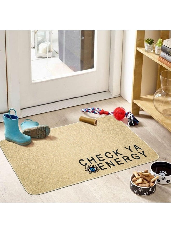 WAOKN Humorous Funny Doormat, Decorative Welcome Doormat, Evil Eye Funny Doormat Anti-Slip Durable Rug for Indoor Outdoor Entrance Front Porch Decoration 50cm x 80cm - Image 4