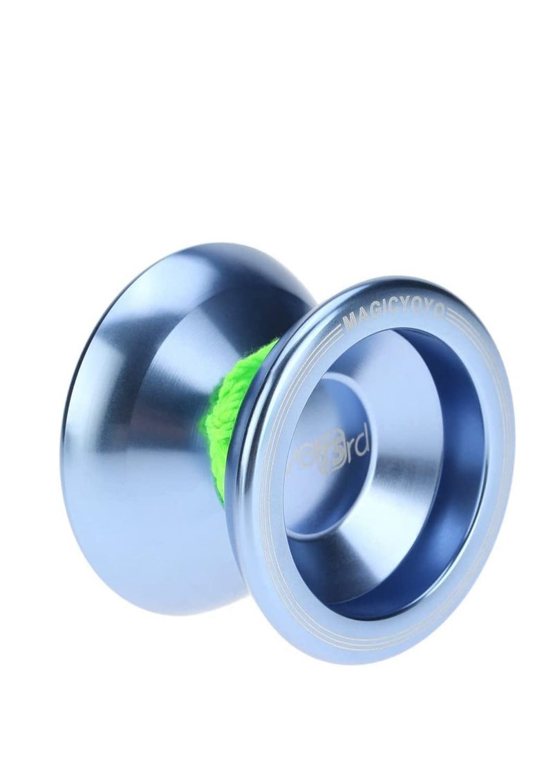 SYOSI - Yoyo T5 Toy, Professional Yoyo T5 Overlord Aluminum Alloy Metal Yoyo 8 Ball KK Bearing with String, Suitable for Entry-Level Yo-Yo Players, Lake Blue - Image 1