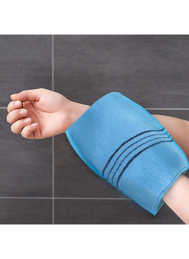 10 Pieces Korean Exfoliating Mitts, Asian Exfoliating Bath Washcloth Body Exfoliating Scrub Towel for Women Men Shower Bathing Exfoliating (5 Colors)