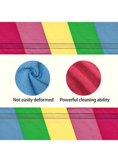 obmwang 10 Pieces Korean Exfoliating Mitts, Asian Exfoliating Bath Washcloth Body Exfoliating Scrub Towel for Women Men Shower Bathing Exfoliating (5 Colors)  - Image 4