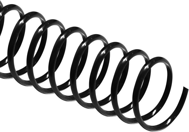 TOTiyea 50 Pack Plastic Spiral Binding Coils,20mm(3/4 ") Binding Spirals,170 Sheet Capacity,4:1 Pitch, Black - Image 1