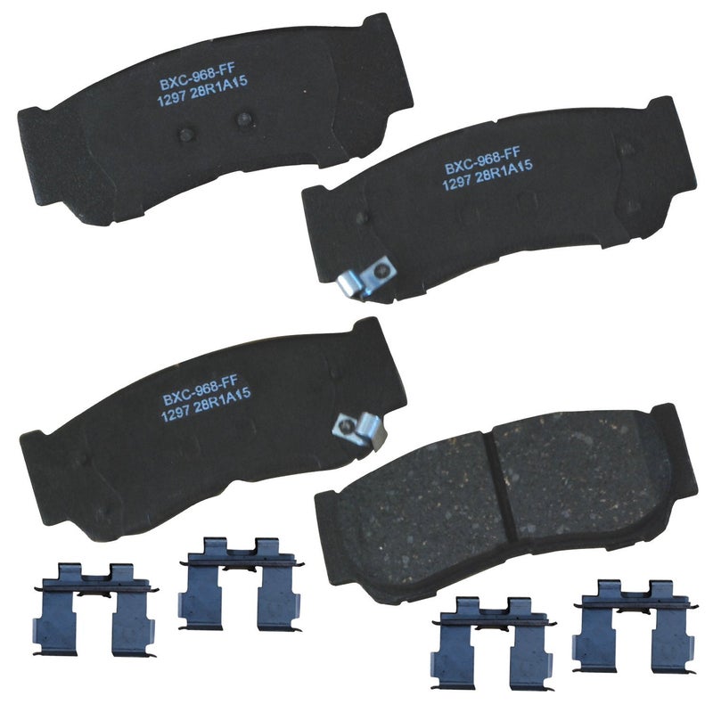 بنديكس وسادات فرامل خلفية سيراميكية Bendix Premium SBC1297 لسيارة Hyundai Santa Fe موديل 2009-2007 - Image 1