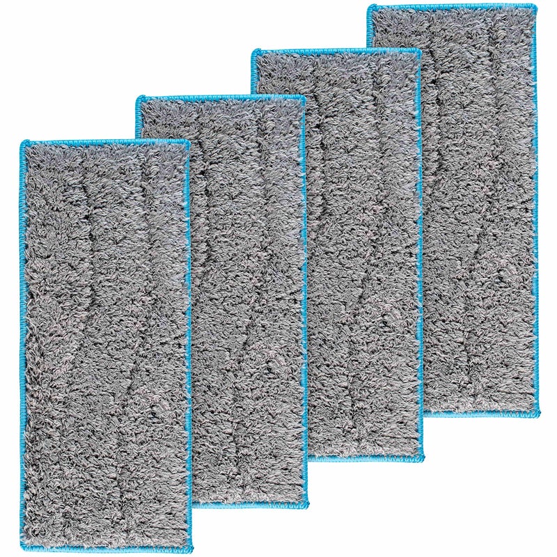 BlueStars BlueStars 4 Packs Washable and Reusable Wet Mopping Pads for iRobot Braava Jet m6 6110 6012 6112 Ultimate Robot Mop 