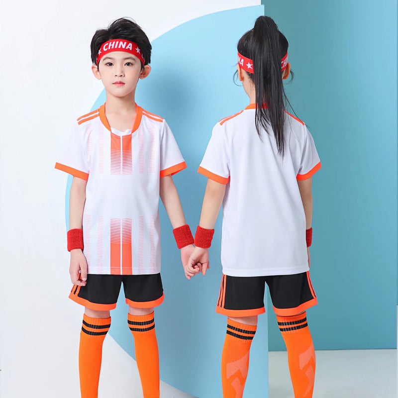 Children''s Football Uniform Set for Boys and Girls, Printed Number Short-Sleeved Sports Jersey, 2026 World Cup Fan Version Jersey - Image 1