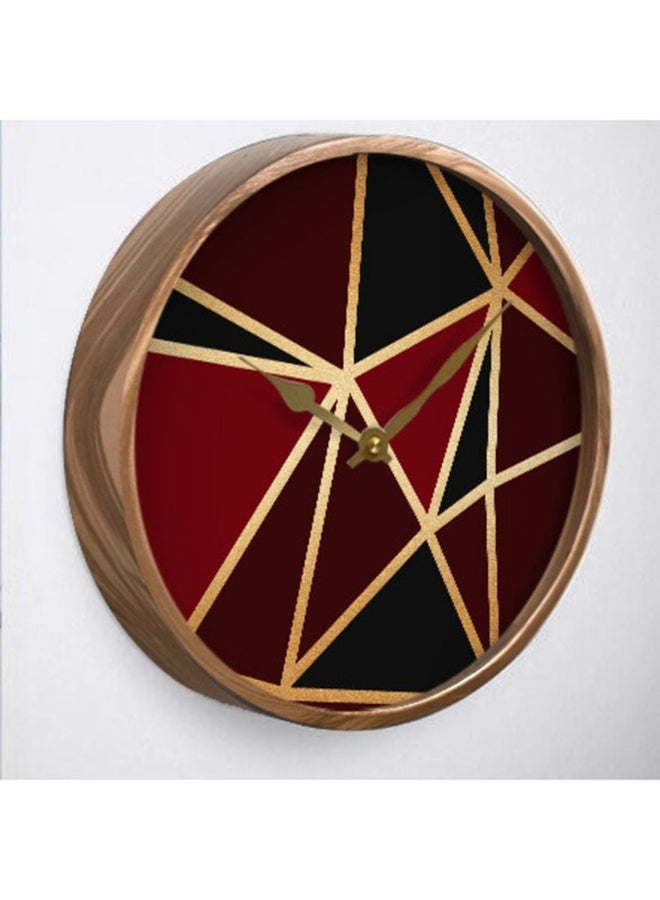RIZARIES Burgundy Metallic Wall Clock - Image 2