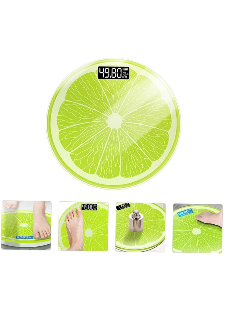 Barakah Precise Electronic Body Weight Scale - Lemon Digital Bathroom Scale for Accurate Body Weight Measurement - Image 4