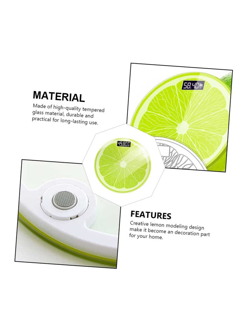 Barakah Precise Electronic Body Weight Scale - Lemon Digital Bathroom Scale for Accurate Body Weight Measurement - Image 2