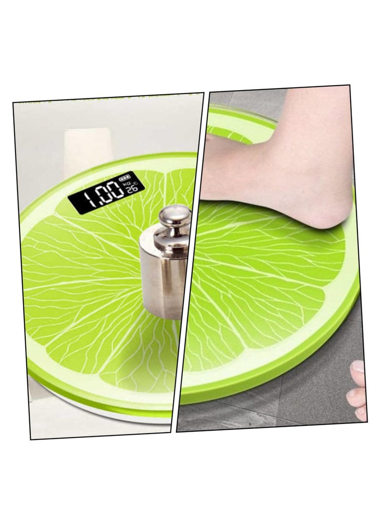 Barakah Precise Electronic Body Weight Scale - Lemon Digital Bathroom Scale for Accurate Body Weight Measurement - Image 3