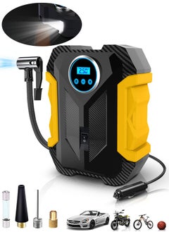Carsun Car Tyre Inflator Portable Air Compressor,12V Fast Tire Inflator with Auto Stop,LED Light and Digital Pressure Gauge - 150 PSI Cycle Air Pump for Car Motorcycle Bicycle Ball Other Inflatables  - Image 1