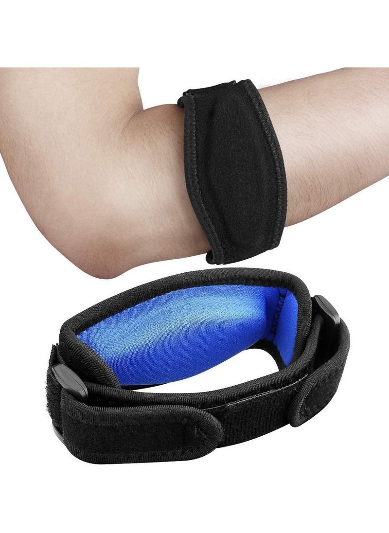 2 Pack Tennis Elbow Support Brace with Compression Pad Effective Pain Relief for Golfer’s Men Women - Image 1